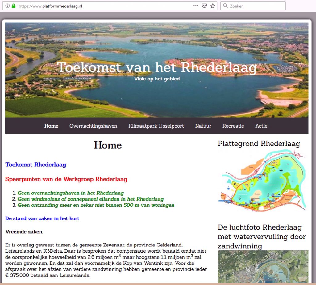 Website Platform Rhederlaag